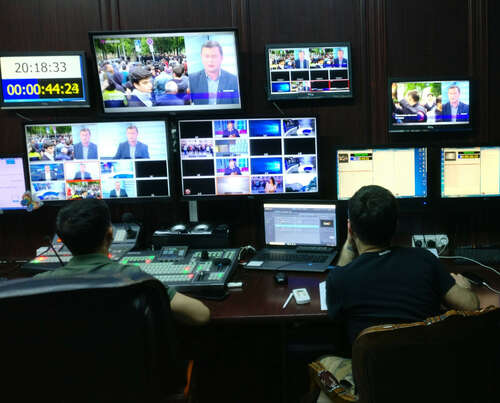 Zu Besuch bei einem TV-Sender in Tiflis