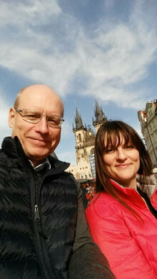 JL und Sarah in Prag.